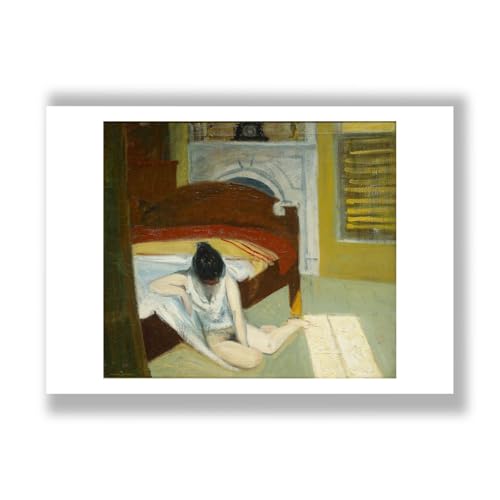 Grande impression d'art Edward Hopper Summer Interior papier satiné luxe