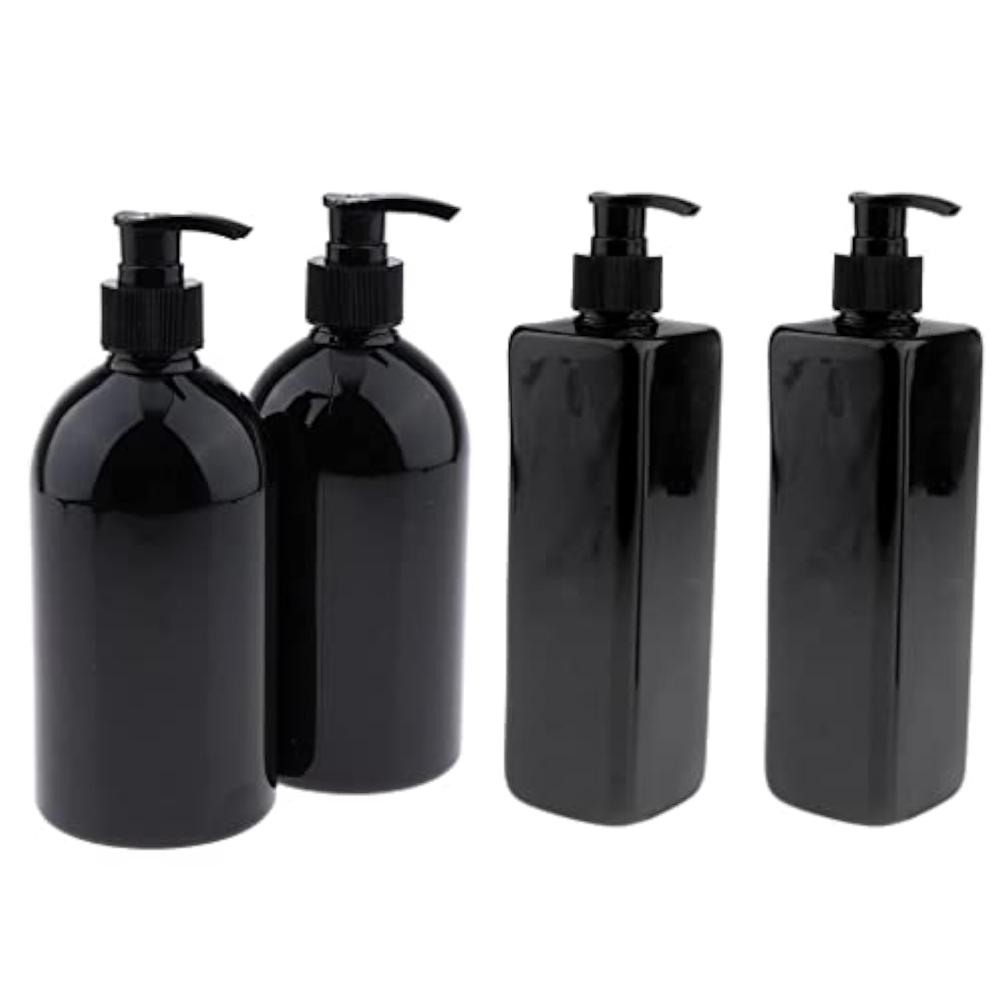 4Pcs/set Empty Plastic Shampoo Bottles with Lotion Pumps
