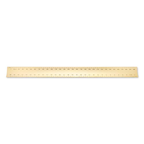 Image of Alumicolor 30-cm Aluminum Metric Engineer Hollow Scale for School, Office, Art and Drafting, 30CM, Gold