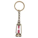 5 peças porta-chaves vintage ampulheta areia temporizador decoração para homens mulheres criativo retro chaveiro pingente exclusivo mochila charme presente, Rosa, 10.00X3.00X1.70CM