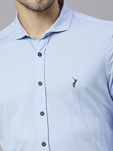 Image of Thomas Scott Men's | Solid | Full Sleeve | Slim Fit | Cotton Elastane | Spread Collar | Knitted Shirt