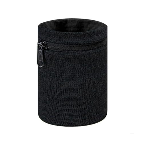Sport poignet course avec poche fermeture éclair et bracelet de rangement unisexe