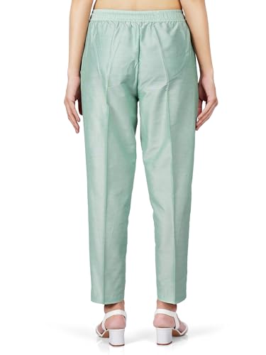 Image of Trouser Pants for Women,Stylish Trousers for Woman for Kurti Relaxed & Regular Straight fit Palazzo,Ethnic Bottom Formal Pants for Women Office wear Casual & Daily Use