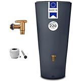 🌧️ Ce récupérateur d'eau de pluie offre deux fonctions utiles dans un seul produit. Il assure la récupération d'eau de pluie pour un arrosage du jardin durable. Il sert aussi à la décoration tout en gardant un usage utile. La cuve à eau de pluie propose une capacité de 220 L. Cette réserve eau de pluie aide à préserver les ressources et le budget. L'eau de pluie peut être collectée gratuitement pour le jardin. Ce réservoir d'eau donne une solution simple pour l'arrosage. Ce réservoir eau de pluie reste utile au quotidien.
