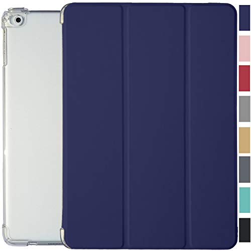Image of DuraSafe Cases for iPad 9.7 5th 6th Gen Air 1st 2nd Generation [iPad 5 6 Air 1 2] A1893 A1822 A1566 A1474 MH2V2HN /A MRM52HN /A Slim Cover with AirCushion Corner for Extra Shock Protection - Navy Blue