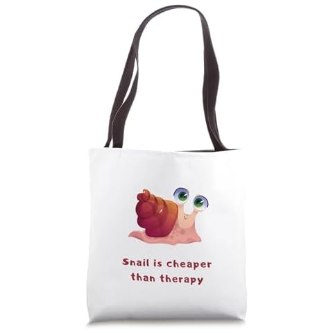 Snail Therapy - Pet Snail Lover Gift Tote Bag Cover