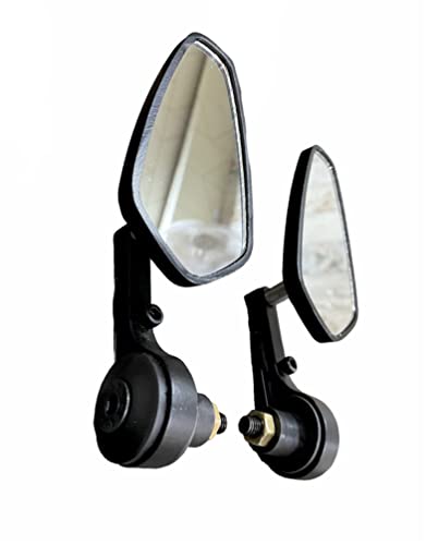 SGTB Universal Aluminum Mirror Glass Bar End Rear View Mirrors Motorcycle Handle bar Side View Mirrors for Bike SGTB Universal Aluminum Mirror Glass Bar End Rear View Mirrors Motorcycle Handle bar Side View Mirrors for Bike