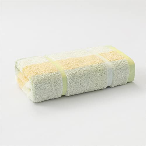 Serviette de visage en coton doux rayé unisexe couleur claire