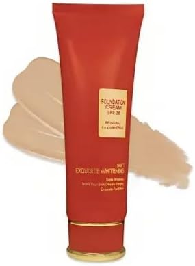 Soft Exquisite Whitening Flawless Foundation, Natural, 80g, Matte Finish, SPF 15, Waterproof, Full Coverage