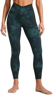 CRZ YOGA Damskie Butterluxe Cross Waist Workout Legginsy 25 Inches.V Cross High Waisted Gym Sportowe Legginsy jogi