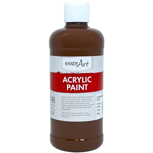Handy Art Student Acrylic Paint 16 ounce, Burnt Umber