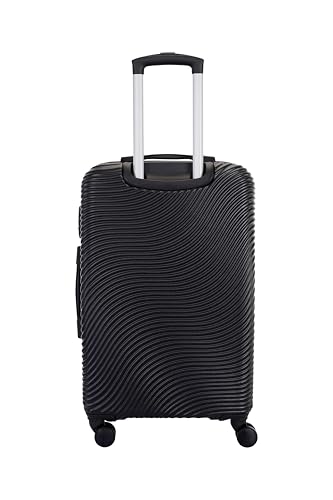 Image of American Tourister Voyanta | Check-in Trolley Bag (69 cm) | 58 Ltrs | 8 Smooth Wheels | Hard Case | Combination Lock | 3 Years Global Warranty | Black