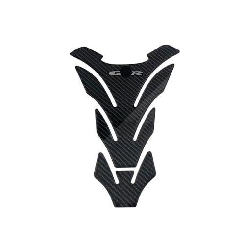 Autocollants protection réservoir GSR en résine supérieure effet carbone pour moto