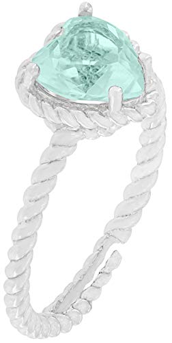 Anello Donna con cuore in Argento 925 e Zirconi