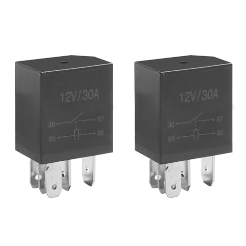 Flaconi Car Relay Kit - 12V 4 Pin/5 Pin SPDT Multi-Purpose Automotive Heavy Duty Electrical Standard Starter Switch - Fits Car, Truck (5Pin)