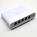 Produktbild 3DSR Wandhalterung für Ubiquiti UniFi USW-Flex-2.5G-5 (Flex Mini 2.5G) - Halterung für Wand- & Möbelmontage (Weiß)