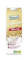 Natumi Bio Cashewdrink, 8 x 1L - Laktosefrei, Glutenfrei, Ohne Zuckerzusatz, Bio, Vegan, Milchfreie, Milchfreie Alternative