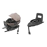 Combi コンビ ISOFIX固定 新生児対応 回転式 チャイルドシート 新生児から4才頃 ホワイトレーベル THE S ISOFIX エッグショック ZC-690 ベージュ 取付ラクラクセパレート【セット販売】
