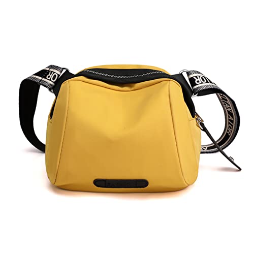 Qiccijoo Umhängetaschen für Damen, modische Umhängetaschen mit verstellbarem Schultergurt, leichte, widerstandsfähige Damen-Geldbörse mit Reißverschlusstasche (Gelb) Cover