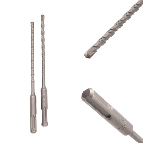 Image of TAPARIA 5 mm Flat Tip SDS Plus Hammer Drill Bit for Concrete Drilling (HDF 5160, 5x100x160 mm, Pack of 2)-Spiral Flute Type-Home, DIY, Professional Brick, Wall, Masonary-Drilling