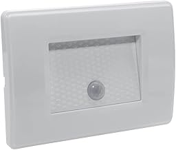 Indoor P20 LED Wall Light with Motion Sensor 1.3 W Recessed for Cassette Box 503 Scales Black White (1.3 W - White - Natural Light 4000K)