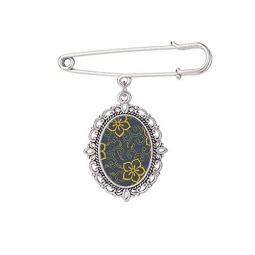 Broche fleurs asiatiques pour ajuster une robe ou un châle