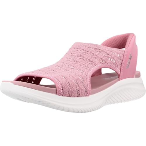 Skechers Sandalias Slip ins Ultra Flex 3.0 Mujer Rosa Talla 39