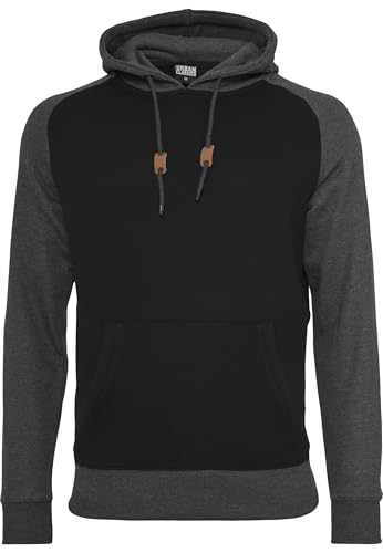 Urban Classics Mens Hoody TB666 Raglan Contrast Hoody...
