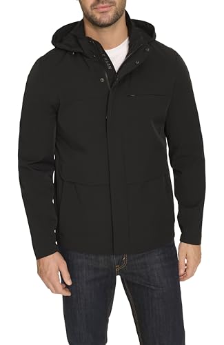 Cole Haan Men's Long Sleeve Hooded Rain Parka