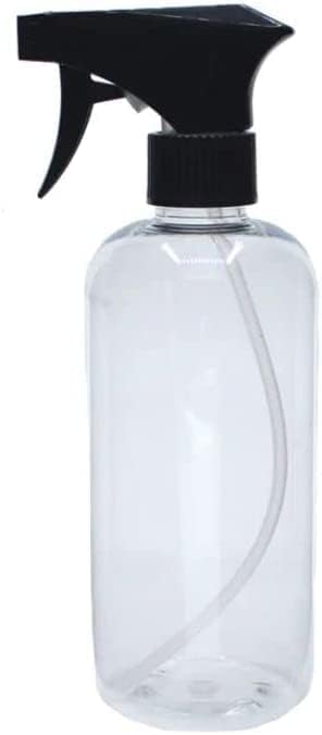 Day1Day2 - Botella de plástico transparente de 16 onzas, 1 paquete, para todo uso, recargable, a prueba de fugas, resistente, boquilla ajustable,