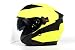 BHR Casco Jet Doppia Visiera 809 DOUBLE | Casco Scooter Omologato ECE | Casco Moto Jet con Doppia Visiera Antigraffio, 4 Punti di Ventilazione & Sgancio Micrometrico | COOL LINE GIALLO | XL