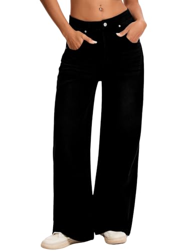 Baggy Jeans for Women Retro Wash Low Waist Wide Leg Loose Boyfriend Oversized Denim Pants Y2K