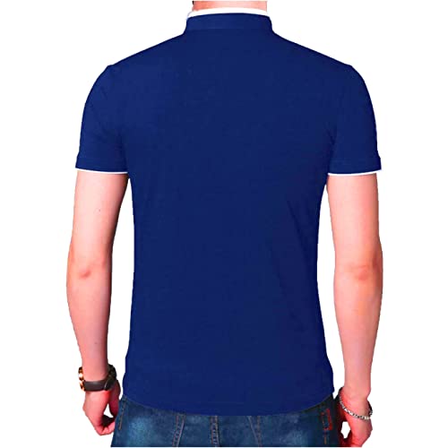 Image of Stylish and Handsome Mandarin Collar Half Sleeves T Shirt for Men Combo (Pack of 1)