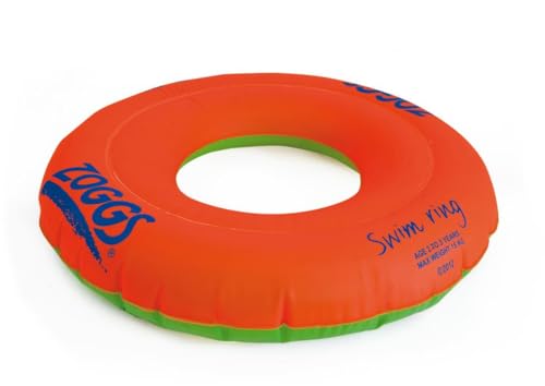 Zoggs Swim Ring flotadores para natación, Bebés Unisex, Naranja/Verde, 2-3 años