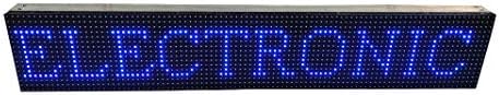 AL-QURAISH P10 Led Running/Scrolling Programable Text Message Display Board WI-FI (BLUE, 7 INCH. × 37 INCH.)