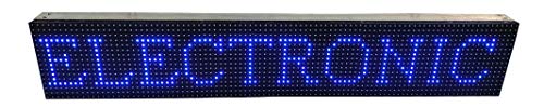 AL-QURAISH P10 Led Running/Scrolling Programable Text Message Display Board WI-FI (BLUE, 7 INCH. × 37 INCH.)