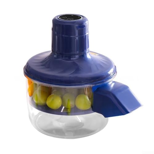 Hasaller Éplucheur de raisin électrique automatique pour tomates, cerises et fruits, gadget de cuisine rechargeable avec matériau ABS, design compact, 22 x 20 x 20 cm