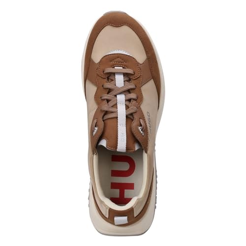 Image of HUGO Mens Running Style Mix Material Sneakers