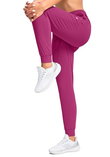 G Gradual Women's Joggers Pants with Zipper Pockets Tapered Running Sweatpants for Women Lounge, Jogging