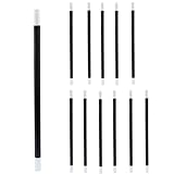 Coufce 12 Pcs Plastic Magic Wand Black and White Spell Casting Sticks for Magician Costume, Wizard Witch Theme Parties Enhance Dress Up, Birthday Games, and Party Favors(9.6 Inches