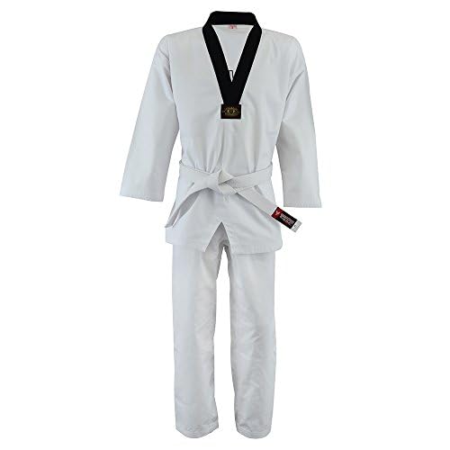 Image of TWISTER FIGHT WEAR Taekwondo Uniform, TKD Uniform, Dobok, 8oz Poly /Cotton, White Belt Included