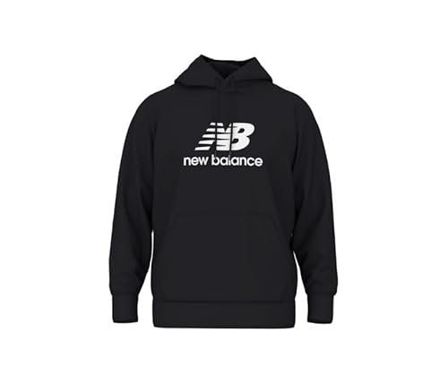 New Balance Men's Sport Essentials French Terry Logo Hoodie, Black, X-Large