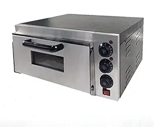 'Machine Chef' Electric Pizza Oven Machine with Stone size 16x 16 inches & Timer with 5 Year Warranty