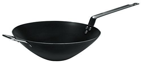 Padella Wok In Ferro De Buyer - Diametro 28 Cm, Per Induzione - Naturale, Made In France - Foto 13