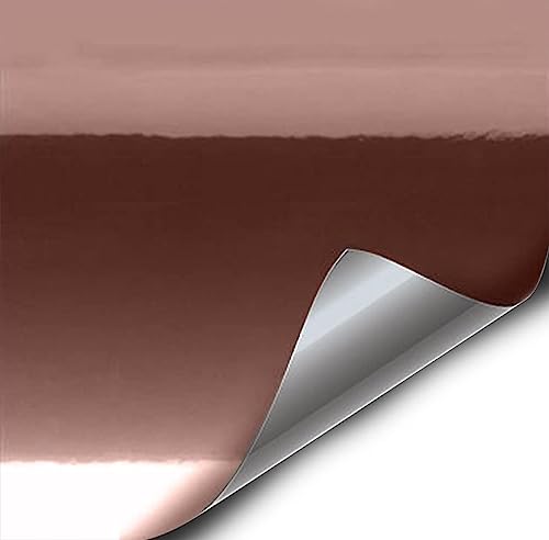 VViViD+ Rose Gold Conform Mirror Finish Chrome Vinyl Wrap Roll (1ft x 5ft)