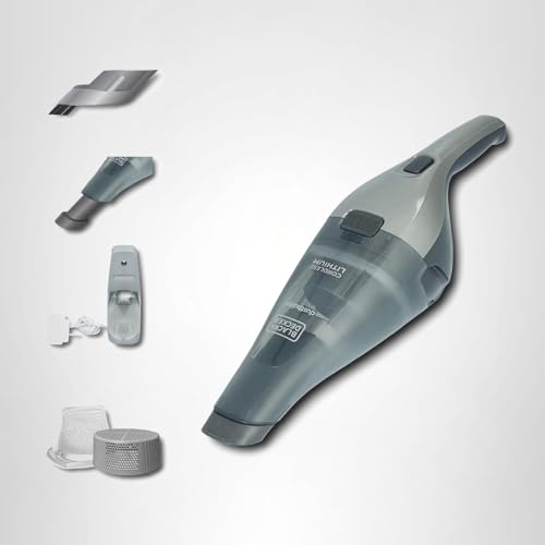 BLACK+DECKER dustbuster Handheld Vacuum, 8V Cordless, Hand Vacuum for Quick Cleanup with Crevice Tool and Washable Filter (HNVC220BCZ01)