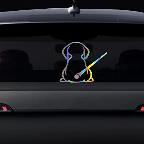Cute Dog Rear Wiper Sticker, Nouiroy Funny Puppy Waving Tail Decal Reflective Stickers Car Rear Window Docoration 3D Art Decals Back Windshield Vinyl Sticker For Suv Rear Vehicle Wiper, Laser #TOP12