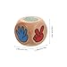 Abaodam 12pcs Wooden Finger Guessing Dice Interactive Rock Scissors Game for Family Gatherings Bars and Parties Fun Game Props for All Ages