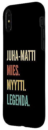 Image of iPhone X /XS Funny Finnish First Name Design - Juha-Matti Case