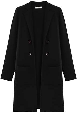 KIRUNDO Cardigan Sweaters for Women 2025 Fall Open Front Knit Sweater Jackets Business Casual Long Coatigan Winter Clothing